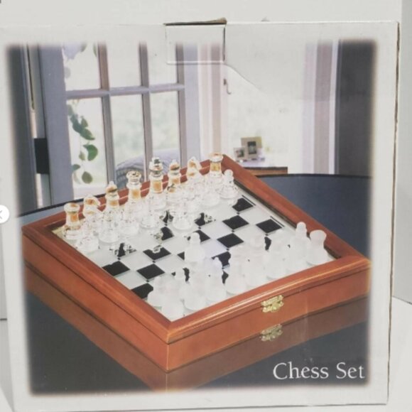 Crystal Chess board Set. - Picture 1 of 4